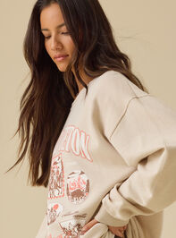 Grand Teton Postcard Pullover Detail 4 - TULLABEE