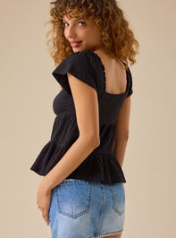 Lindsay Tiered Babydoll Top Detail 5 - TULLABEE