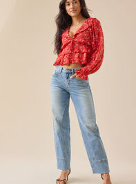 Terri Ruffle Babydoll Top - TULLABEE