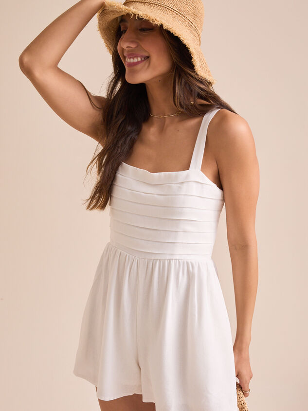 Austina Pleated Romper Detail 6 - TULLABEE