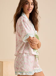 Zella Floral Sleep Top Detail 4 - TULLABEE