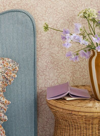 Gemma Stripe Upholstered Headboard Detail 6 - TULLABEE