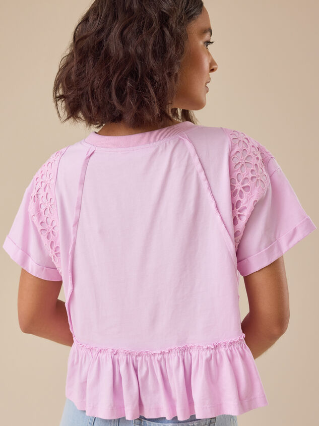 Lilah Peplum Top Detail 6 - TULLABEE
