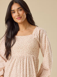 Nora Tiered Mama Dress Detail 3 - TULLABEE