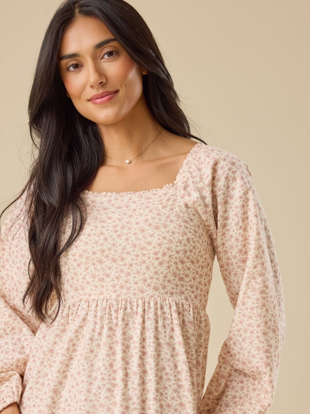 Nora Tiered Mama Dress Detail 3 - TULLABEE