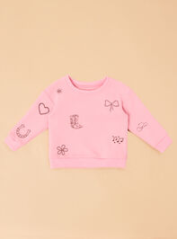 Cowgirl Icons Embroidered Sweatshirt Detail 3 - TULLABEE