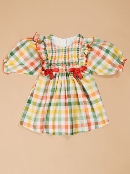 October Plaid Baby Dress - TULLABEE