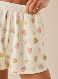 Pumpkin Bow Short Set Detail 3 - TULLABEE