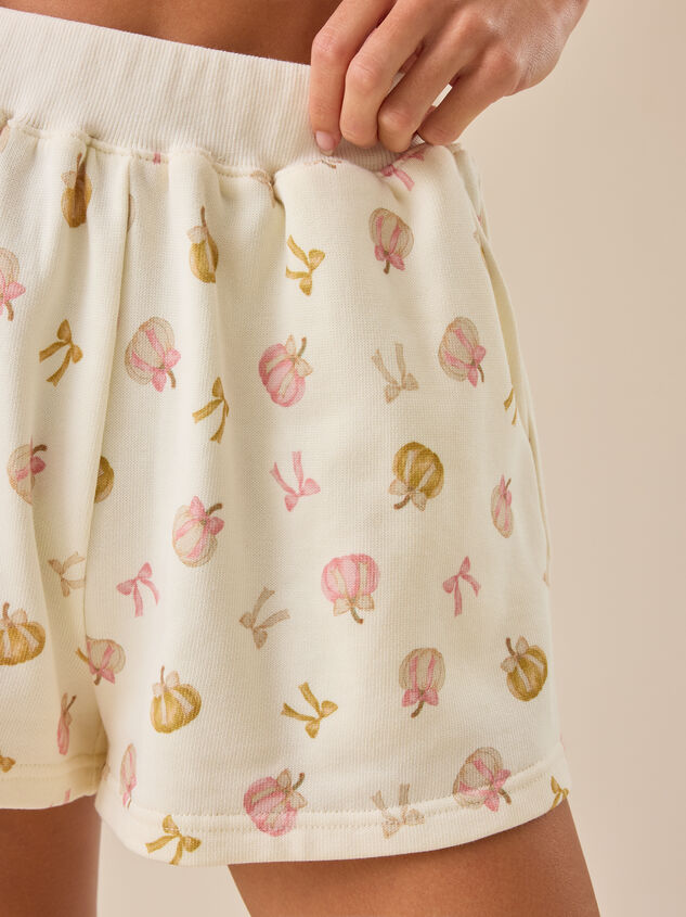 Pumpkin Bow Short Set Detail 3 - TULLABEE