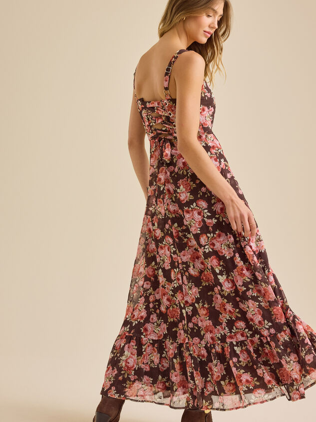 Nini Floral Corset Dress Detail 2 - TULLABEE