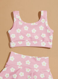 Daisies Athletic Tank Detail 2 - TULLABEE
