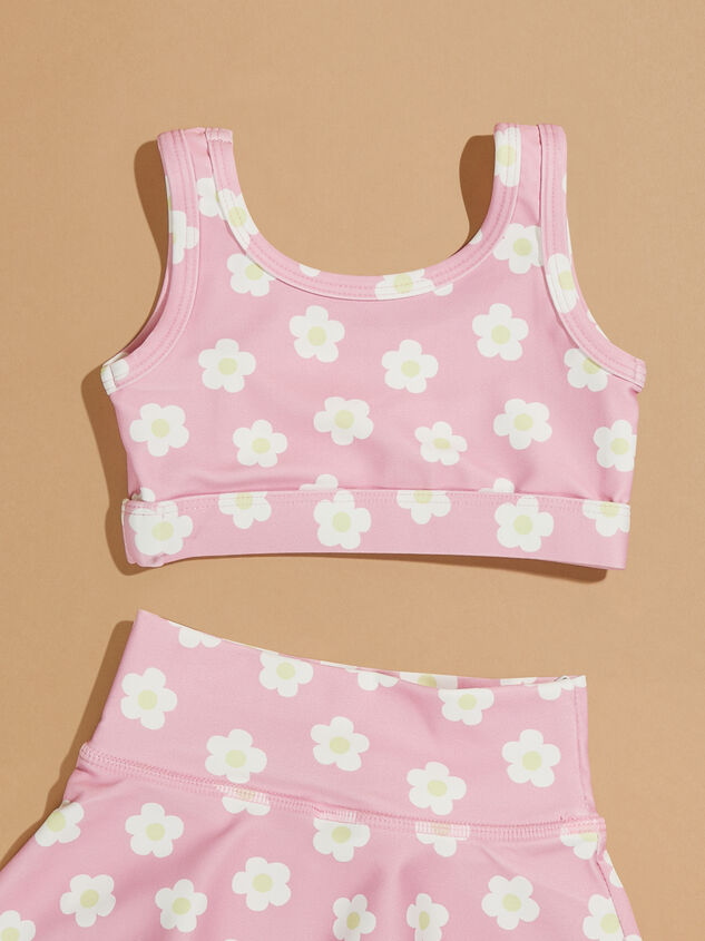 Daisies Athletic Tank Detail 2 - TULLABEE