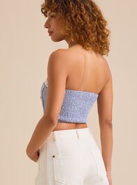 Maddie Gingham Tube Top Detail 4 - TULLABEE