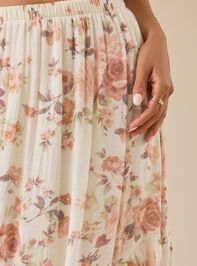 McKenzie Floral Maxi Skirt Detail 3 - TULLABEE