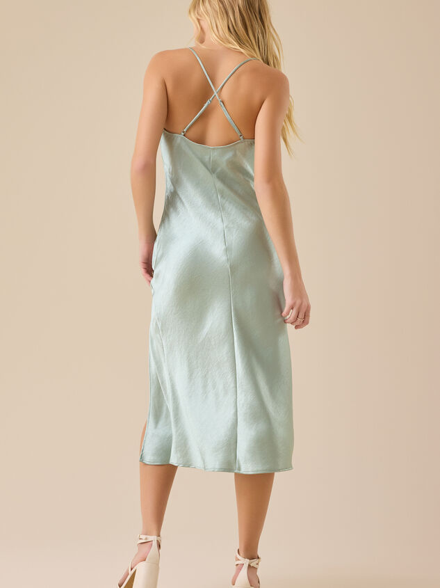 Andrea Satin Maxi Dress Detail 5 - TULLABEE