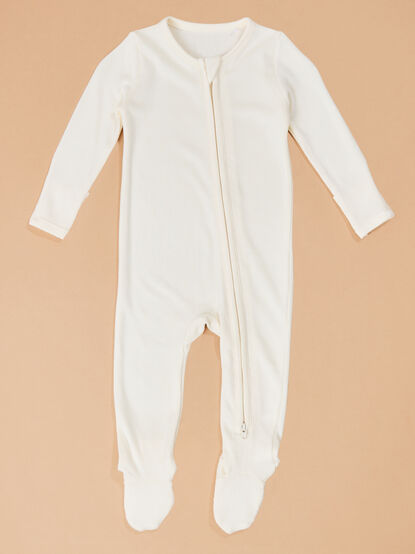 Sugar Cream Footie - TULLABEE