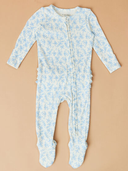 Romi Floral Ruffle Footie - TULLABEE