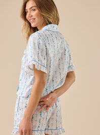 Kelyse Floral Satin Sleep Top Detail 6 - TULLABEE