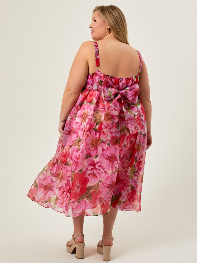 Adeline Floral Maxi Dress Detail 3 - TULLABEE