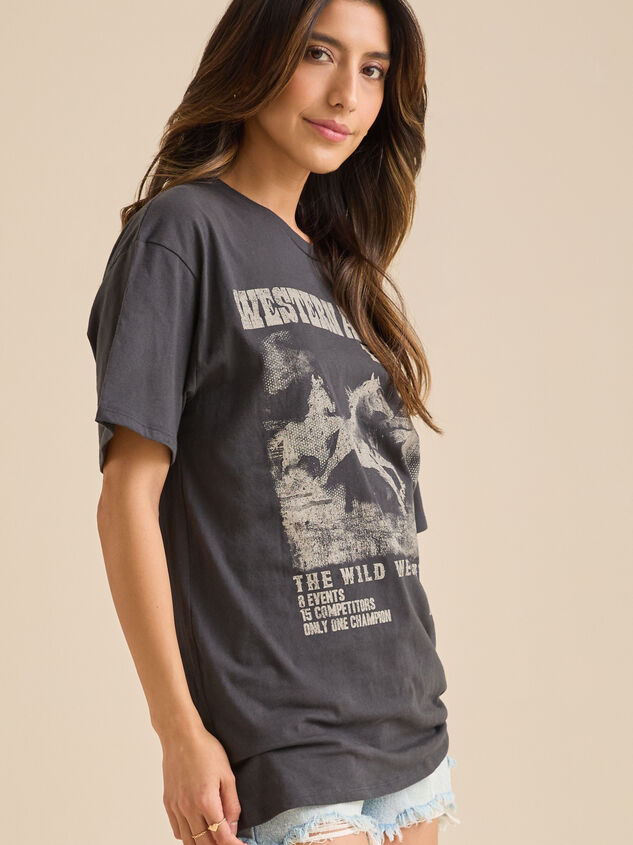Western Rodeo Oversize Tee Detail 5 - TULLABEE