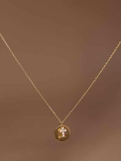 18K Faith Over Fear Coin Necklace - TULLABEE