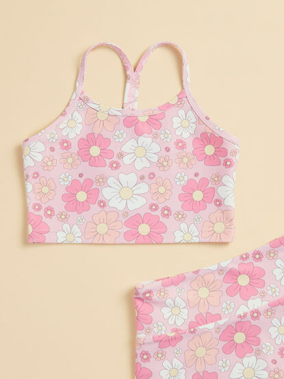 Flower Power Athletic Tank - TULLABEE