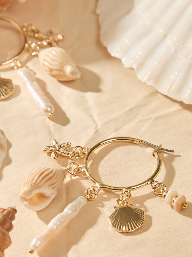 Seaside Hoop Earring Detail 2 - TULLABEE