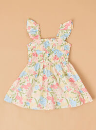 Evie Floral Baby Dress Detail 3 - TULLABEE