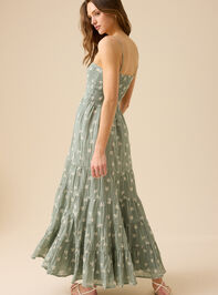 Baylor Embroidered Maxi Dress Detail 4 - TULLABEE