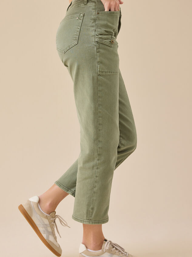 Jenna Washed Cargo Pant Detail 4 - TULLABEE