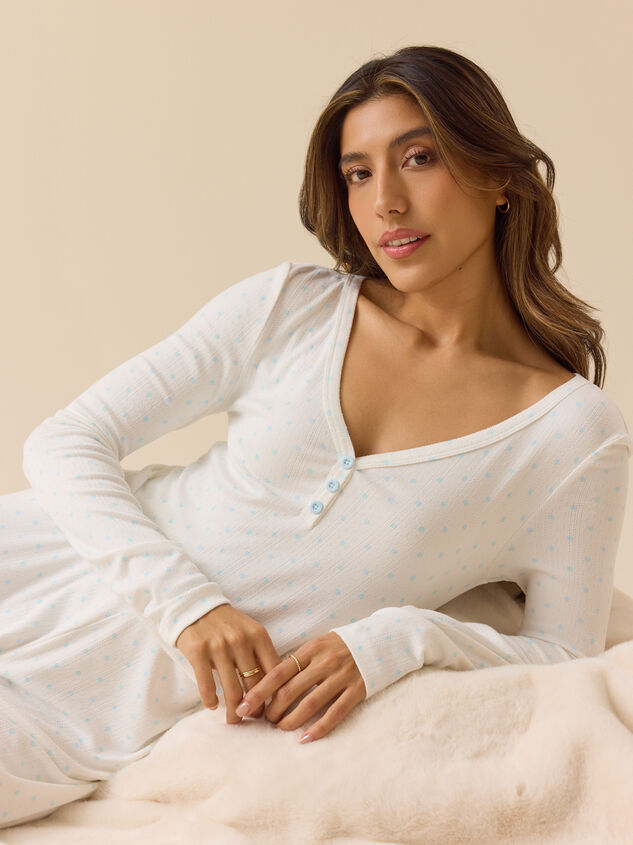 Celia Polka Dot Sleep Top - TULLABEE