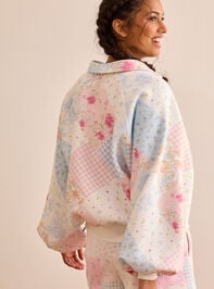 Garden Stroll Balloon Sleeve Pullover Detail 4 - TULLABEE