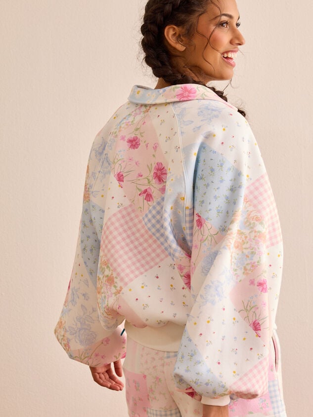 Garden Stroll Balloon Sleeve Pullover Detail 4 - TULLABEE