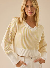 Ophelia Cropped Knit Sweater - TULLABEE