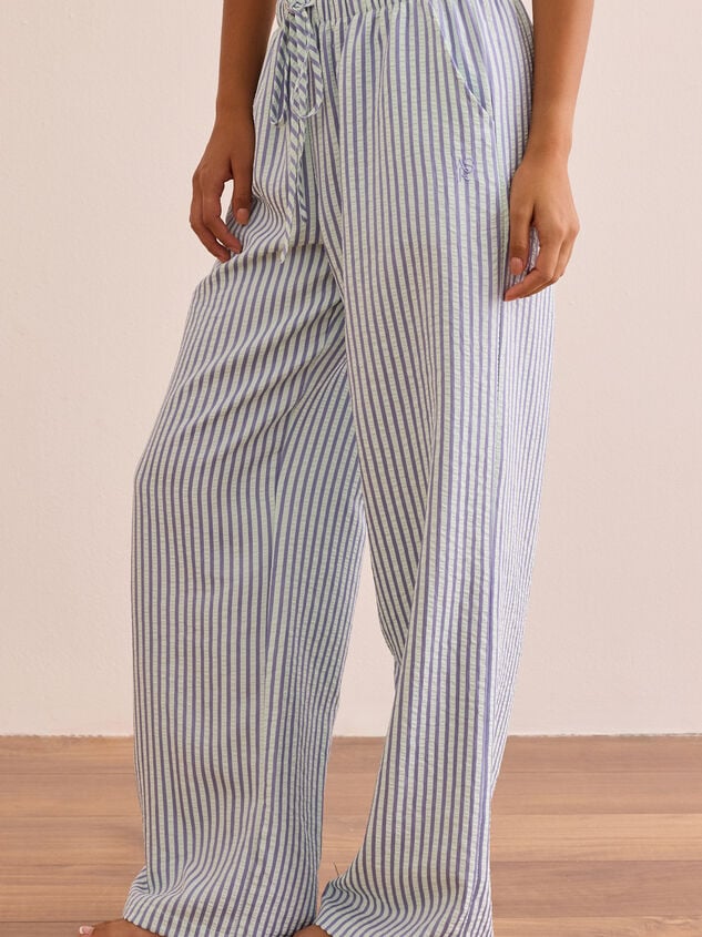 Stride Striped Lounge Pants Detail 4 - TULLABEE