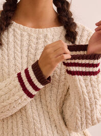 Varsity Luxe Sweater Detail 5 - TULLABEE