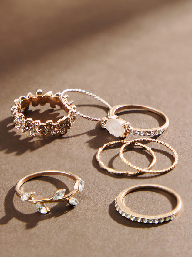 Crystal Vine Ring Set - TULLABEE