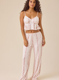 Marli Floral Lounge Tank Detail 2 - TULLABEE