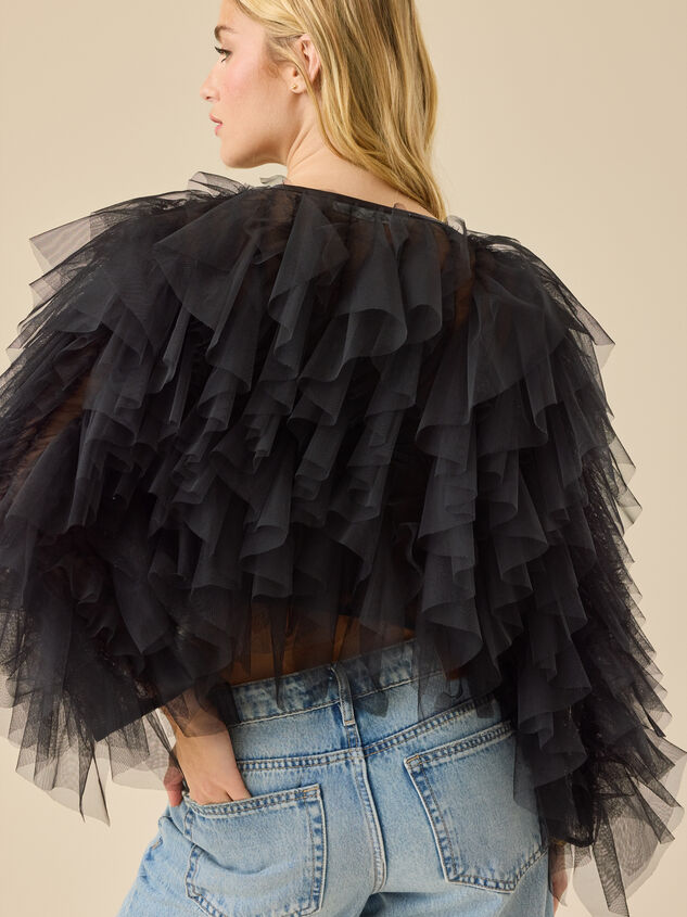 Tatiana Long Sleeve Ruffle Top Detail 5 - TULLABEE