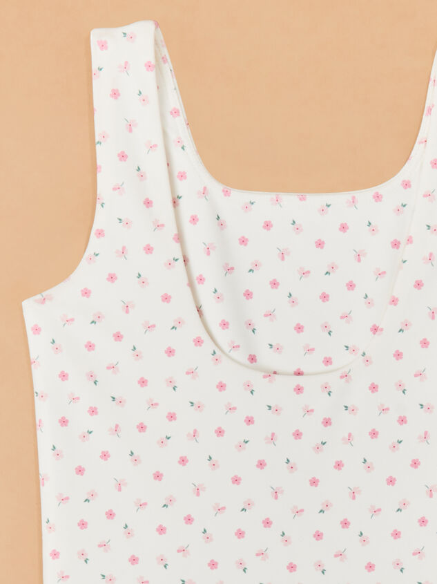 Evie Ditsy Floral Unitard Detail 3 - TULLABEE