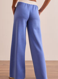 Supersoft Wide Leg Contrast Pants Detail 5 - TULLABEE