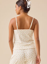 Tina Floral Ribbed Tank Detail 5 - TULLABEE