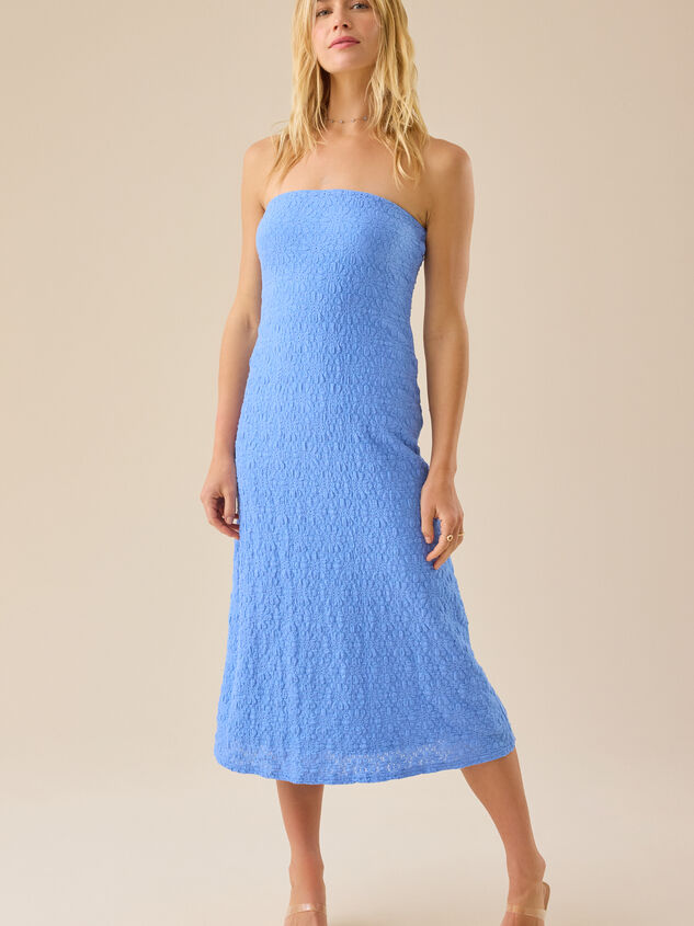 Claire Strapless Midi Dress Detail 2 - TULLABEE