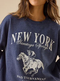 Polo Tournament Graphic Pullover Detail 3 - TULLABEE
