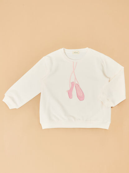Ballet Slipper Sweatshirt - TULLABEE