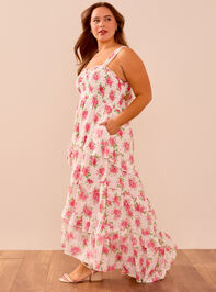 Kenzara Floral Maxi Dress Detail 3 - TULLABEE