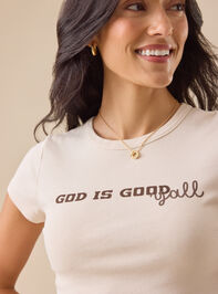 God Is Good Yall Baby Tee Detail 3 - TULLABEE