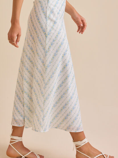 Livia Floral Midi Skirt - TULLABEE