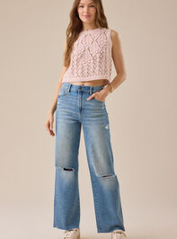 Rollins Straight Leg Jeans Detail 5 - TULLABEE