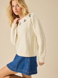 Fair Isle Trees Mama Sweater Detail 4 - TULLABEE